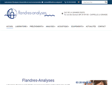 Tablet Screenshot of flandres-analyses.com